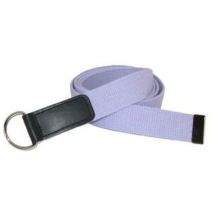 CTM Plus Size Cotton Web Belt with Double D Ring Buckle